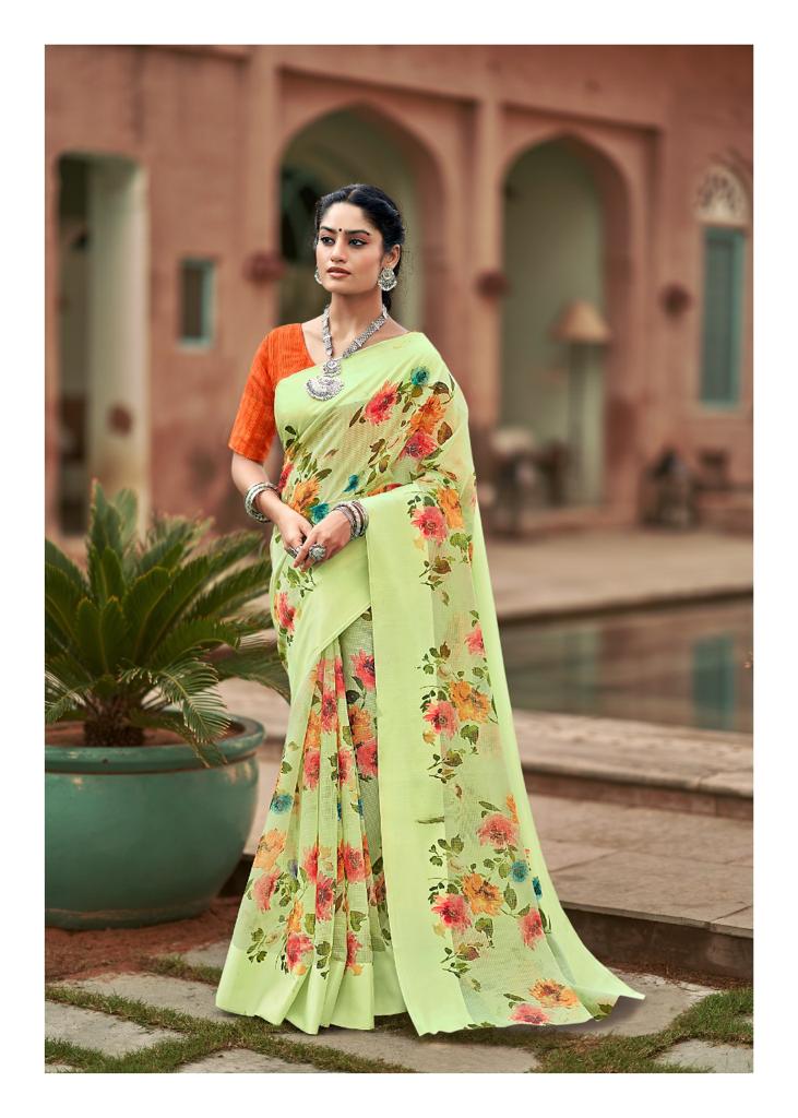 Lt Chitralekha Fancy Ethnic Wear Printed Georgette Designer Saree Collection